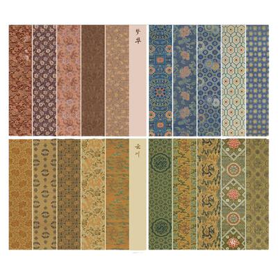 景阳阁仿古锦纹小样四川微喷纸