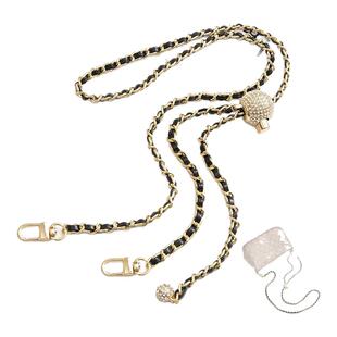 小香风链条壳调节包带女包包链条手机链条斜挎单肩加长女包带配件