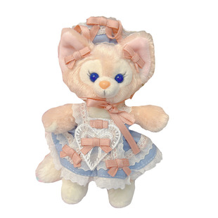 南风格子手作玲娜贝儿着替挂件LinaBell钥匙圈衣服灰蓝色宫廷风