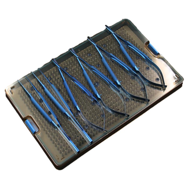 顯微外科器械套裝眼科手術(shù)工具醫(yī)學(xué)生練習(xí)縫合醫(yī)用持針器鑷子剪刀