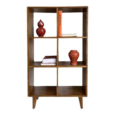 老榆木置物架实木简约书架