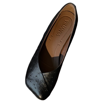 头层牛皮粗跟浅口玛丽珍奶奶鞋