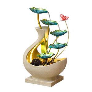 简约现代轻奢家居装饰流水摆件循环水风水轮招财客厅办公室美容院