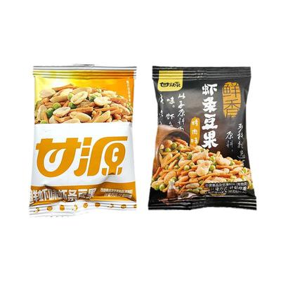 甘源虾条豆果鲜虾味烤肉味小包装