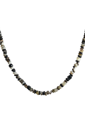 黑蝶贝沙滩风串珠项链
