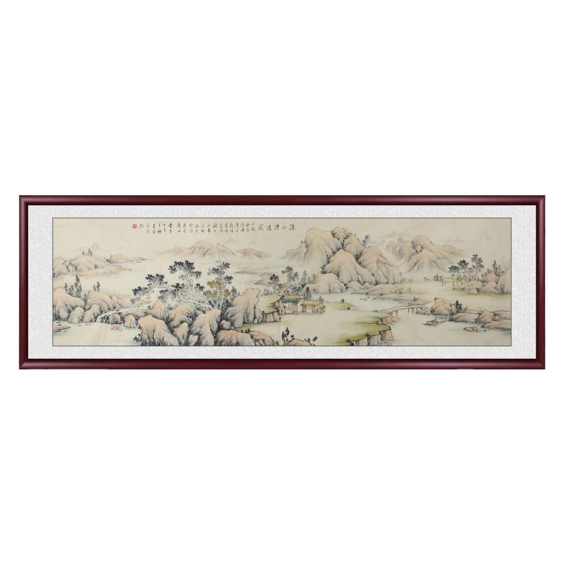 实木装裱中堂画山水画中式客厅画