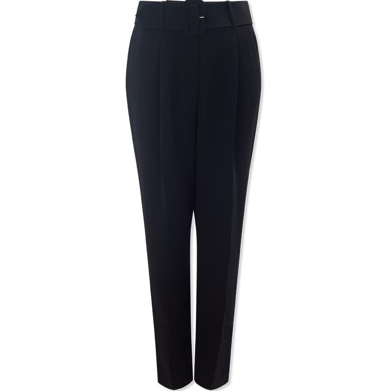 本布腰带小脚裤lkbennett