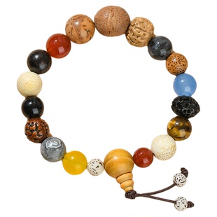 色达五明学院爆款十八籽菩提手串白玉菩提多宝手串宫里同款佛珠