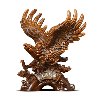 大展宏图老鹰摆件招财中式客厅老板办公室桌面装饰品公司开业礼物