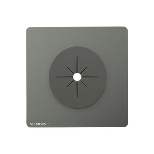 西门子带出线孔面板86空白电视背景墙橡胶圈盖板装饰盖86型白灰金