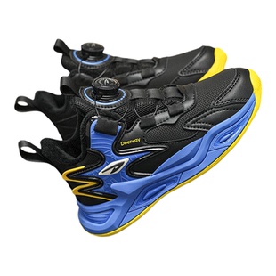 德尔惠童鞋男童鞋科比款篮球鞋防滑耐磨运动鞋冬季加绒轻便跑步鞋