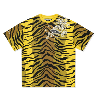 美式复古嘻哈宽松落肩T恤