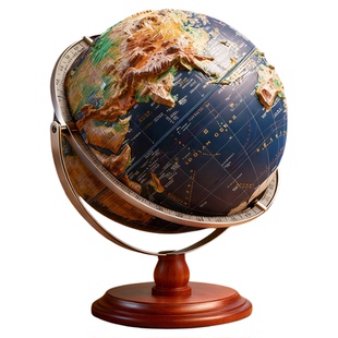 2026新款浮雕地球仪3d立体悬浮凹凸正版学生初中生专用模型大号儿童启蒙ar智能高档摆件男孩生日新年春节礼物