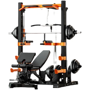 健身器材家用龙门架史密斯机多功能举重床深蹲卧推架综合训练器