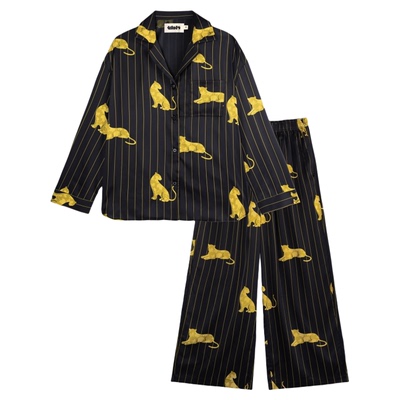 tbh野兽派星光缎家居服长款套装