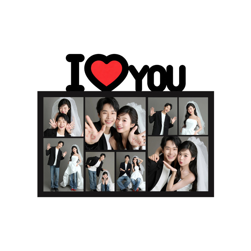 创意拼贴LOVE字母多格相框摆件