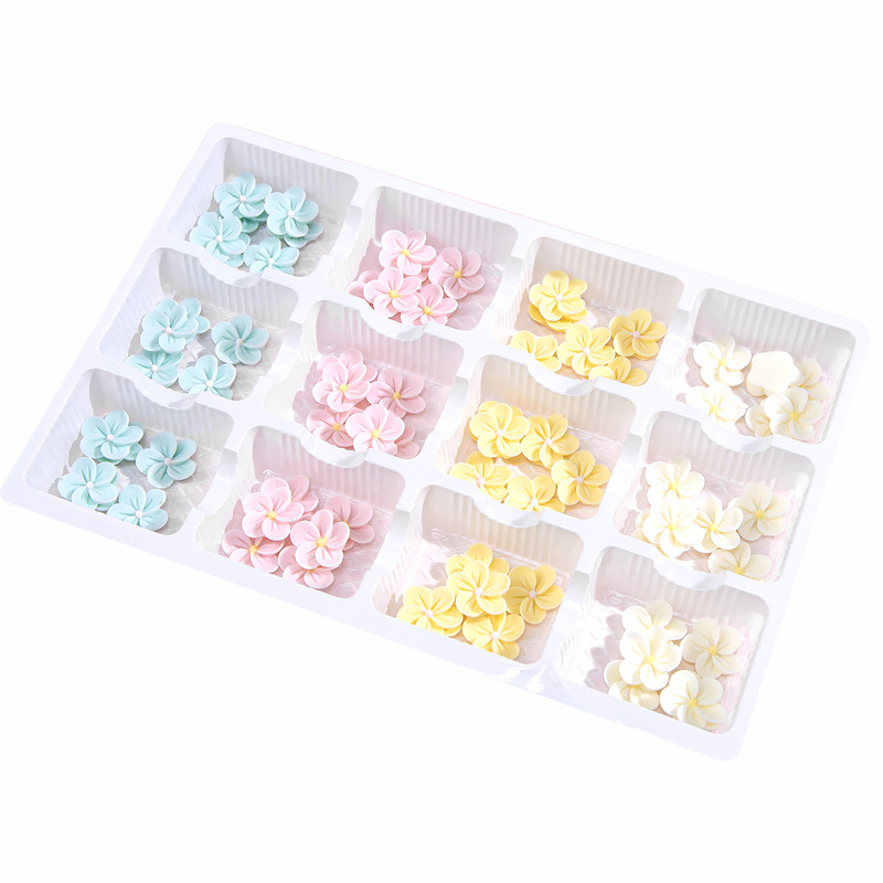巧克力蛋糕装饰旋转五瓣花成品慕斯西点摆件母亲节小花朵食用插件