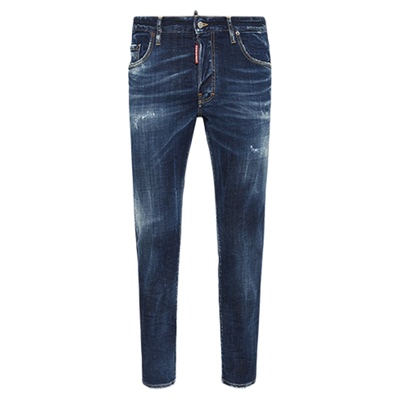 【新品】DSQUARED2/D2次方 2025秋冬男士复古牛仔裤Skater Jeans