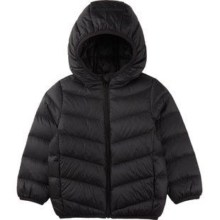 歌瑞家儿童羽绒服秋冬季款男女童轻薄羽绒服三防连帽外套