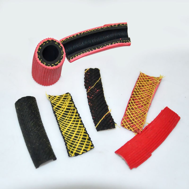 批发 三胶两线高压软管耐磨氧气管乙炔管8mm 光面带纹焊割工业用