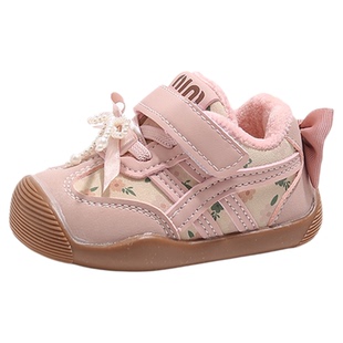 冬季宝宝棉鞋加绒加厚女童公主鞋子1一3岁-2婴儿学步鞋女宝小童鞋