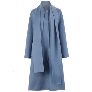 OBEG欧碧倩冬美丽诺羊毛毛呢大衣中长双面呢外套10404132