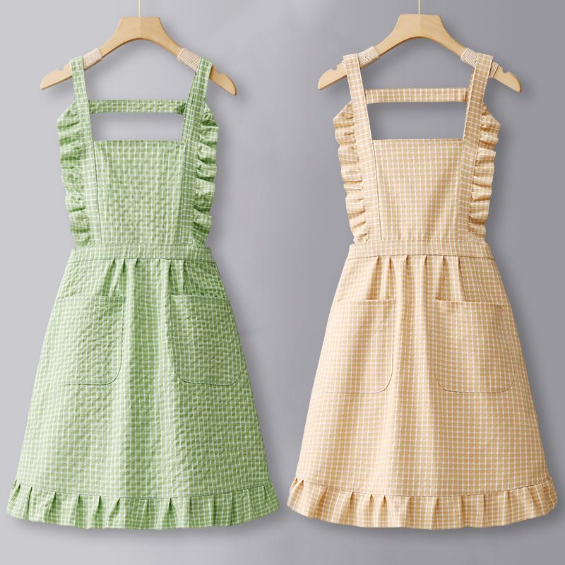 围裙家用厨房餐饮专用纯棉可爱2025新款洋气做饭网红商用工作服女