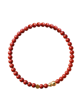 原矿朱砂属马本命年葫芦红绳手链