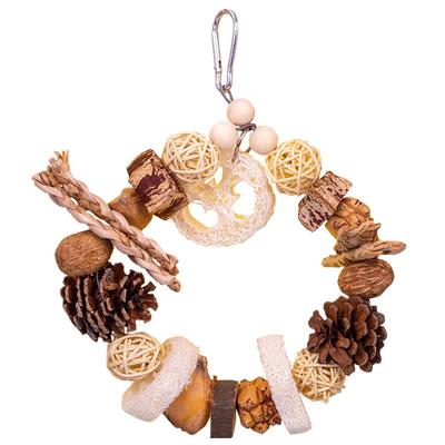 小仙肉果实啃咬环解闷鹦鹉鸟玩具