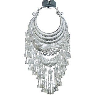 贵州少数民族帽子侗族苗族舞蹈演出脖服装银饰头饰演出服女项圈