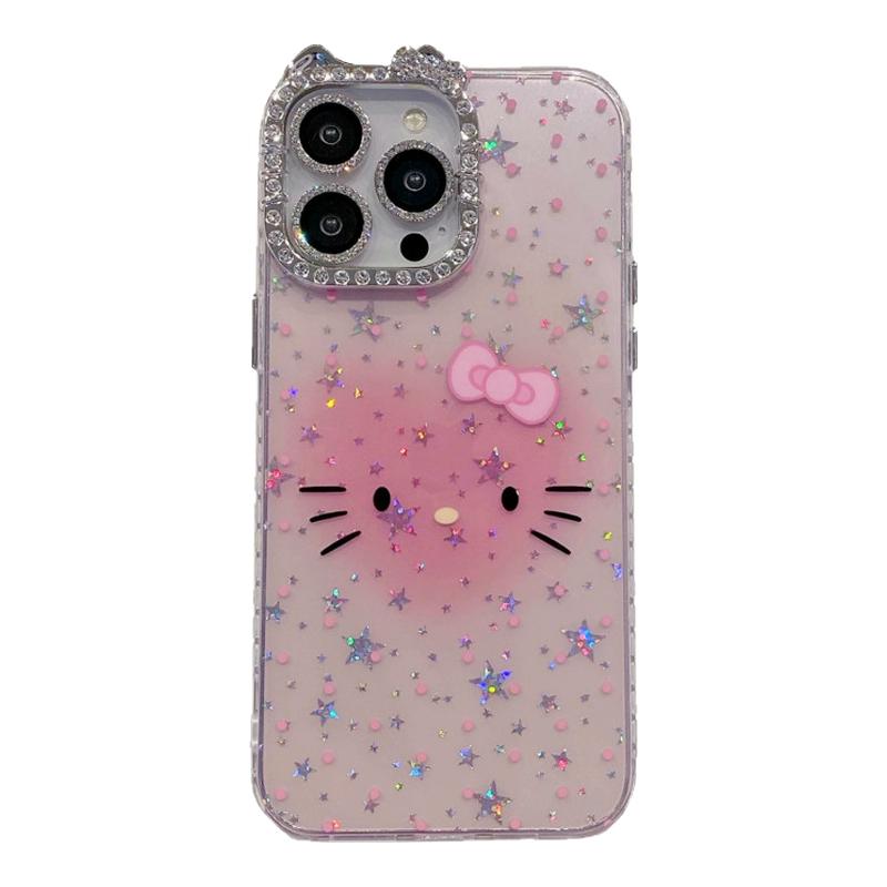 HelloKitty凯蒂猫可爱闪粉手机壳