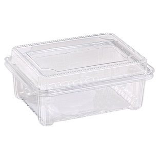 水果盒子一次性塑料透明连体带盖干果零食烘焙糕点面包食品包装盒