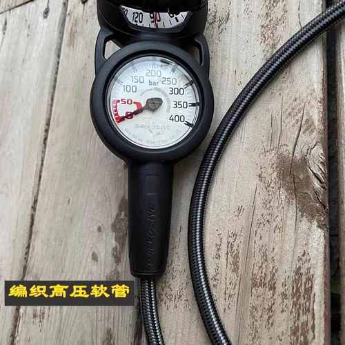 台湾原产潜水二联表 深度表残压表压力saekodive潜水仪表正光