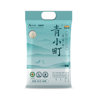 青小町东北大米吉林粳米松花江海水稻大米 真空包装饭团寿司米5kg