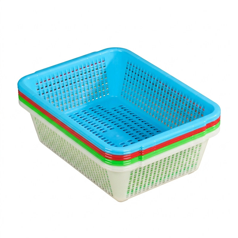 加厚塑料商用长方形沥水篮