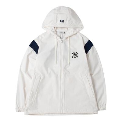 MLB男女连帽复古学院风运动茄克