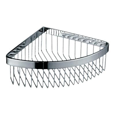 单层不锈钢拉丝转角架小号置物篮