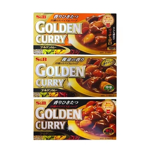 包邮日本SB无水金牌咖喱块调味料咖喱砖198g原装正品进口