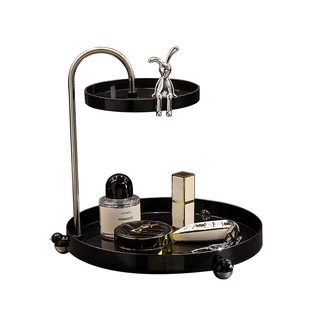 入户玄关钥匙收纳置物架摆件客厅家居高级感轻奢进门口鞋柜装饰品