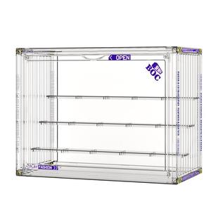 星优盲盒收纳展示架大容量阶梯式亚克力泡泡玛特透明展示盒手办柜