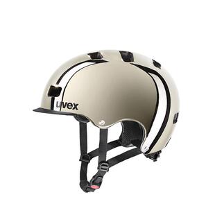 微瑕清仓uvex 5 bike 德国优维斯镀铬骑行头盔轮滑板小布折叠通勤