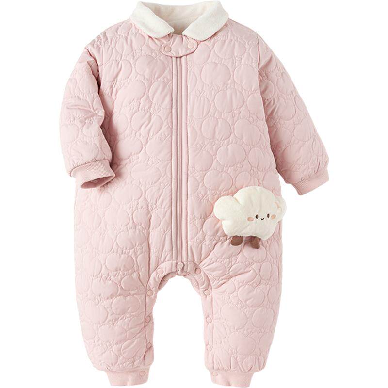 婴儿连体衣巴拉巴拉外出服潮冬季