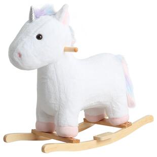 【马年周岁礼物】麦侬贝儿儿童木马玩具婴幼儿宝宝实木摇摇马摇椅