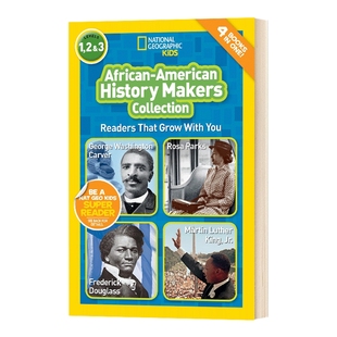 英文原版 National Geographic Readers African-American History Makers 国家地理分级读物合级 创造历史的非裔美国人 英文版