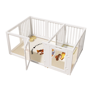 狗围栏室内全景透明拼接组合隔离栅栏可视宠物狗笼子家用中小型犬