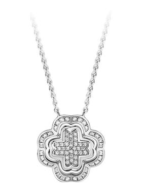 EGEM意境锦上方棋纹轻奢项链女S925纯银颈链原创新中式高级小众