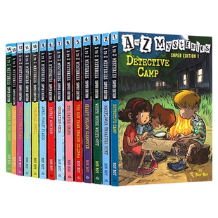 神秘案件特别版14册合售 A to Z Mysteries Super Edition 英文原版小说 小学初级章节桥梁书儿童侦探调查研究推理小说Ron Roy
