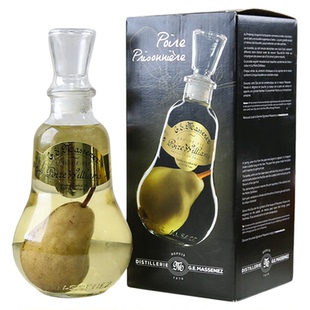 【原瓶进口】法国阿尔萨斯法定产区水果白兰地洋酒马塞内茨梨型瓶