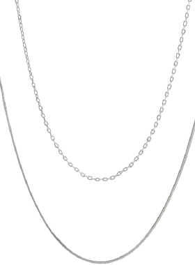 s925银素链双层叠戴蛇骨项链高级感轻奢小众气质choker锁骨链颈带