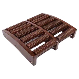 鸡翅木足底按摩器足疗机木质滚轮家用脚底穴位按摩器足部穴位搓排